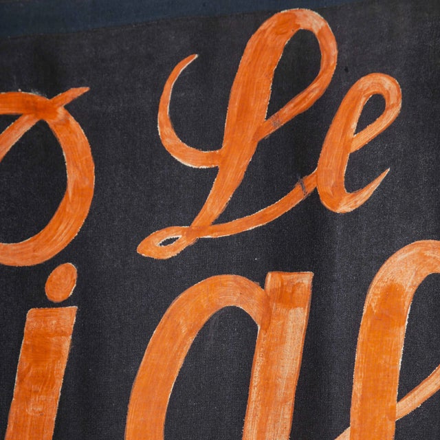 1950’s Black & Red Canvas Advertising Banner – Pigeon Voyageur. Superb original 1950’s advertising banner for the brand...