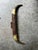 Up for consideration is a beautiful vintage horn and leather wall hanging with studded details. This would look lovely in...