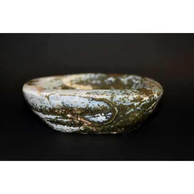 Large Moss Agate Bowl 7.5 " For Sale - Image 10 of 10