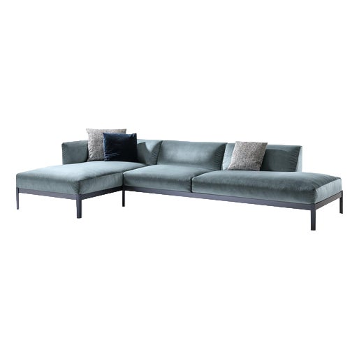 Cotone Sofa in Aluminum and Fabric by Ronan & Erwan Bourroullec for Cassina For Sale