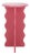 Lilith Wavy Accent Table in Rose For Sale