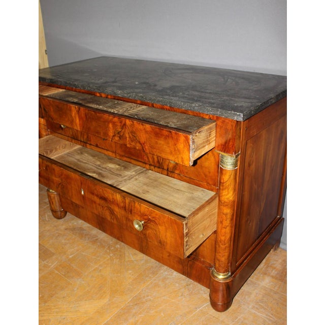 19th Century 19th Century Empire Commode with Half-Column For Sale - Image 5 of 14