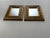 Wood Pair of Vintage Traditional Neoclassical Greek Key Gold Finish Accent Wall Mirrors For Sale - Image 7 of 12
