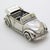 Vintage Italian Handmade Silver Cabrio Convertible Car Figurine, 1970s For Sale - Image 3 of 13