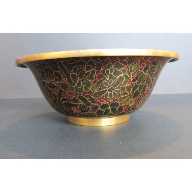 Chinese 1970s Chinese Cloissone Ware Bowl For Sale - Image 3 of 8