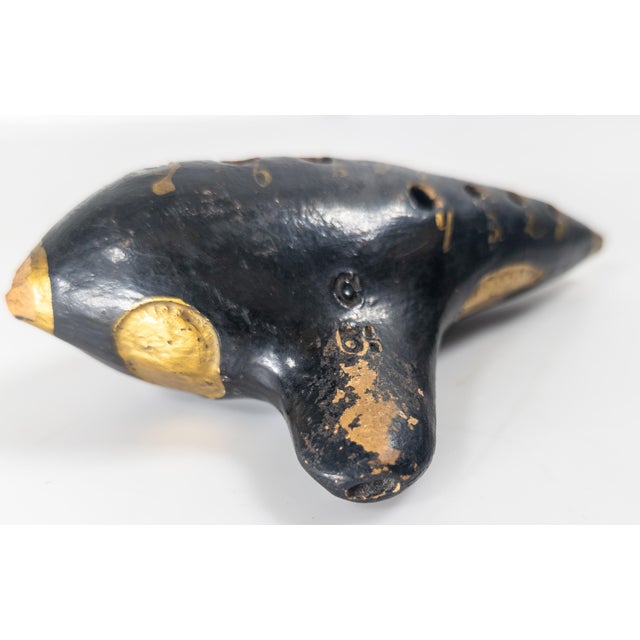 20th Century Italian American Terra Cotta Pottery Ocarina Musical Instrument For Sale - Image 10 of 11