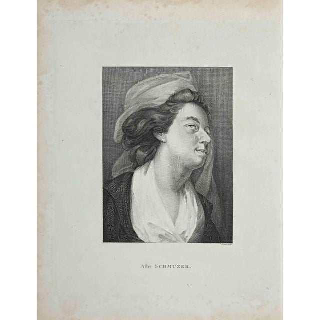 Portrait After Schmuzer is an original artwork realized by Thomas Trotter (1756 - 1803). Original Etching from J.C....