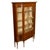 A fine, elegant antique Edwardian Art Nouveau display cabinet vitrine, with elements of Sheraton Revival, mahogany with...