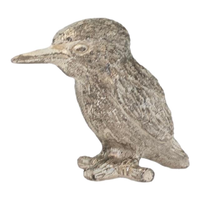 English Silverplate Baby Bird Paperweight For Sale