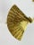 Vintage Gold Brass Fan Curtain Drapery Holdback Sconces For Sale In Washington DC - Image 6 of 12