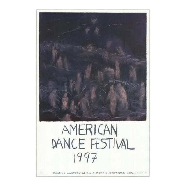 1997 Jennifer Bartlett 'American Dance Festival 1997' Abstract Purple,White USA Offset Lithograph For Sale