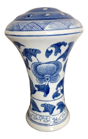 Blue and White Ceramic Chinoiserie Vase Insert