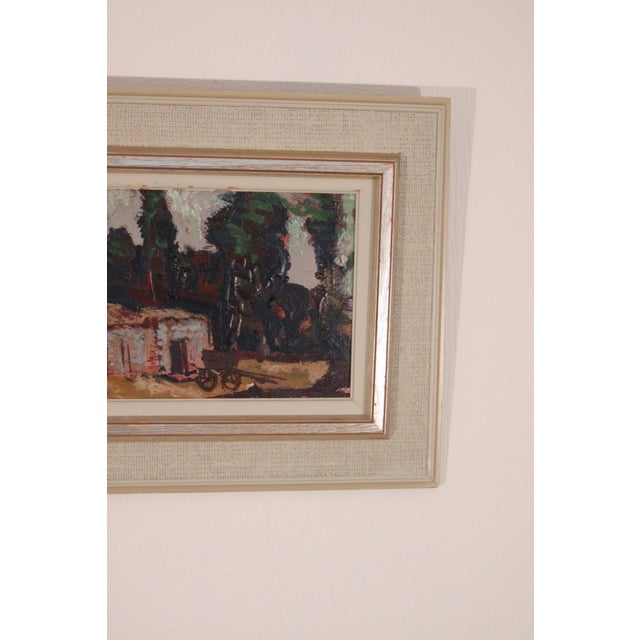 Bertil Wahlberg, Nestled Houses, 1960s, Oil on Canvas, Framed For Sale - Image 9 of 18