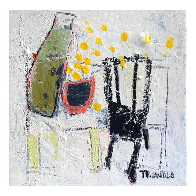 Sarah Trundle, Abstract Still Life Painting, "Public" For Sale
