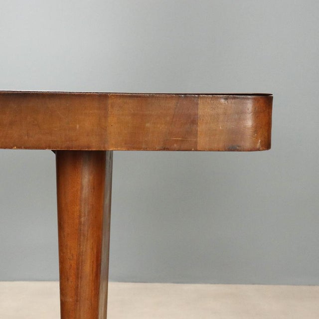 Vintage Burl Veneer Wood Table, 1940s For Sale - Image 5 of 10