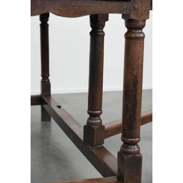 Antique English Oak Gateleg Table, 18th Century For Sale - Image 17 of 18