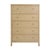2020s Nora 36 in. W Rectangular Wood 5 Drawer Tall Dresser, Light Oak For Sale - Image 5 of 9