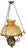 1980s Chandelier with Yellow Opaline Hood, 1980s For Sale - Image 5 of 5