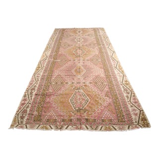 Mid 20th Century Oversize Handwoven Kilim Rug For Sale