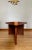 Wood Vintage MCM Triangular Veneer Coffee Table With Geometric Pedestal Base For Sale - Image 7 of 8