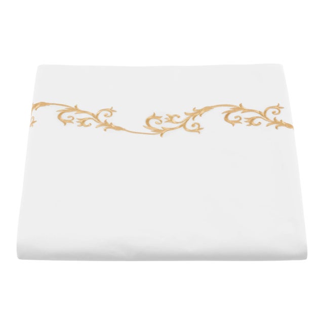 Tuscany King Duvet Cover in Golden Tan For Sale