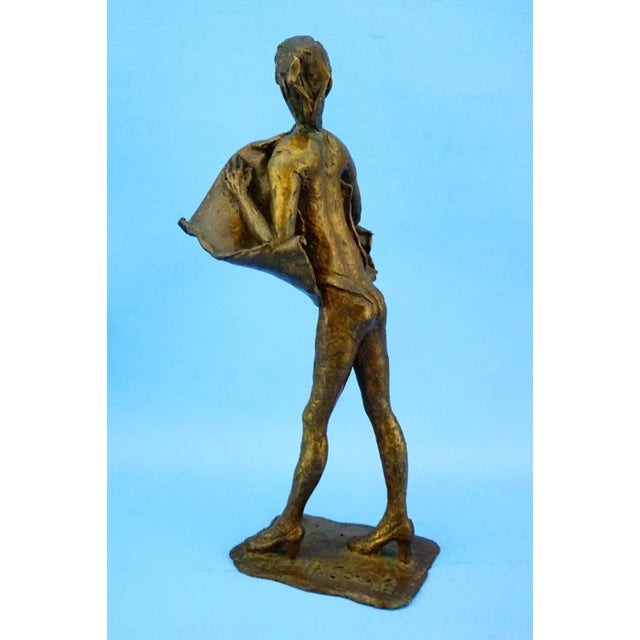 Augusto Conti, Nude Woman Gust of Wind, 1960s, Bronze For Sale - Image 4 of 18