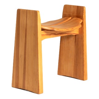 Jonte Stool in Pine by Gilbert Marklund for Furusnickarn Ab, Sweden, 1969 For Sale