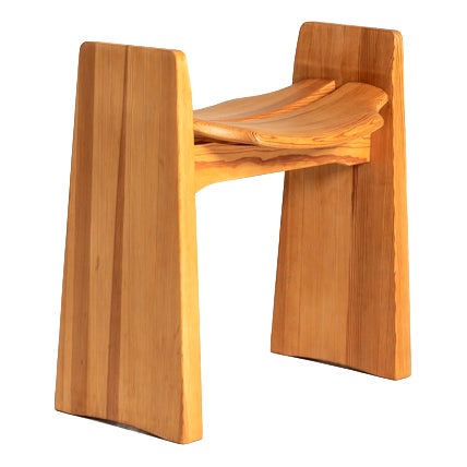 Jonte Stool in Pine by Gilbert Marklund for Furusnickarn Ab, Sweden, 1969 For Sale