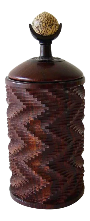 Jon Sauer California Modern Studio Exotic Woods Betel Nut Lidded Box