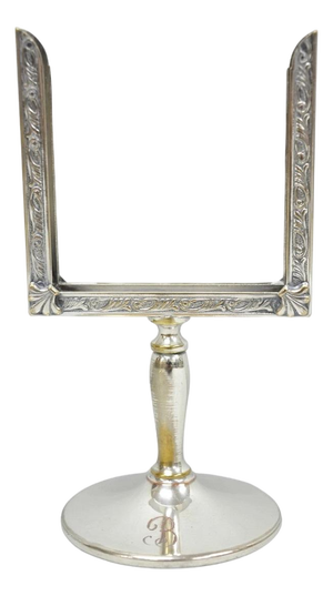 Vintage Charles S Beller Silver Plated Cigarette Holder Picture Frame W "B" Mono