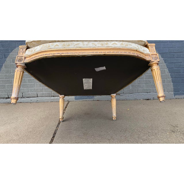 French Heritage Bergere Style Arm Chair For Sale In Denver - Image 6 of 12