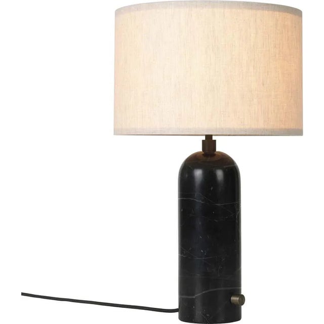 Mid-Century Modern Black Marble 'Gravity' Table Lamp by Space Copenhagen for Gubi For Sale - Image 3 of 9