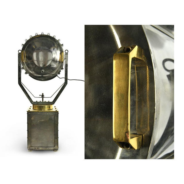 Vintage Boat Spotlight in Chromed Metal | Chairish