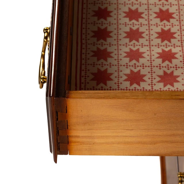 Statton Furniture Late 20th Century Georgian Style Mahogany Slant Front Desk by Statton Americana For Sale - Image 4 of 5