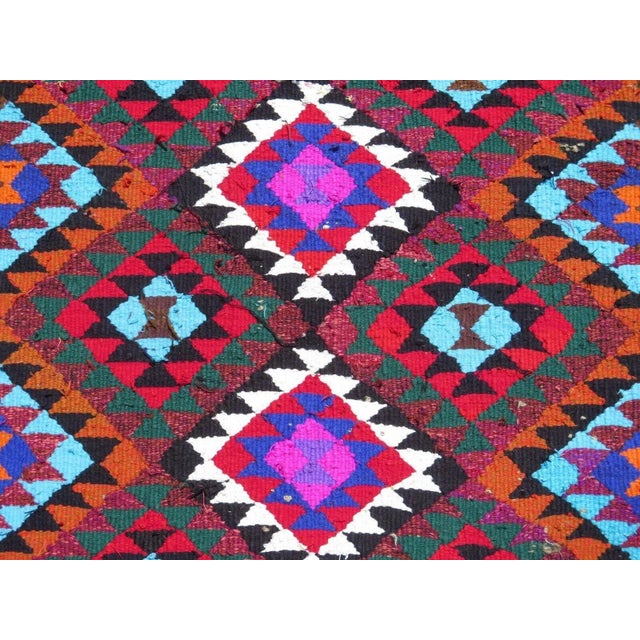 1970's Handmade Turkish Kilim Runner - 36"x130" For Sale - Image 4 of 13