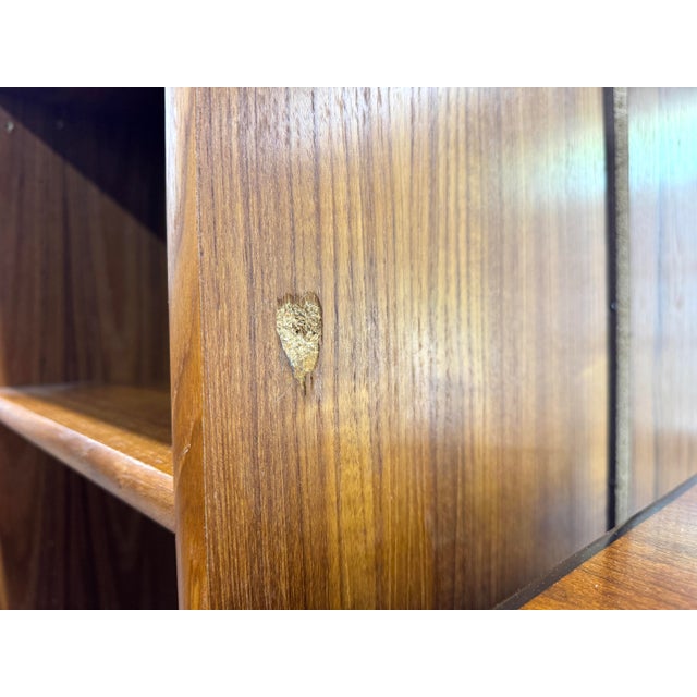 Brown Mid-Century Danish Modern Teak Bookcases For Sale - Image 8 of 9
