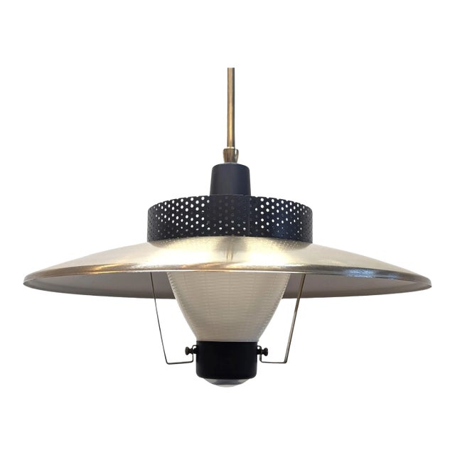 Mid Century Modern Brass Pendant Moe Lighting For Sale