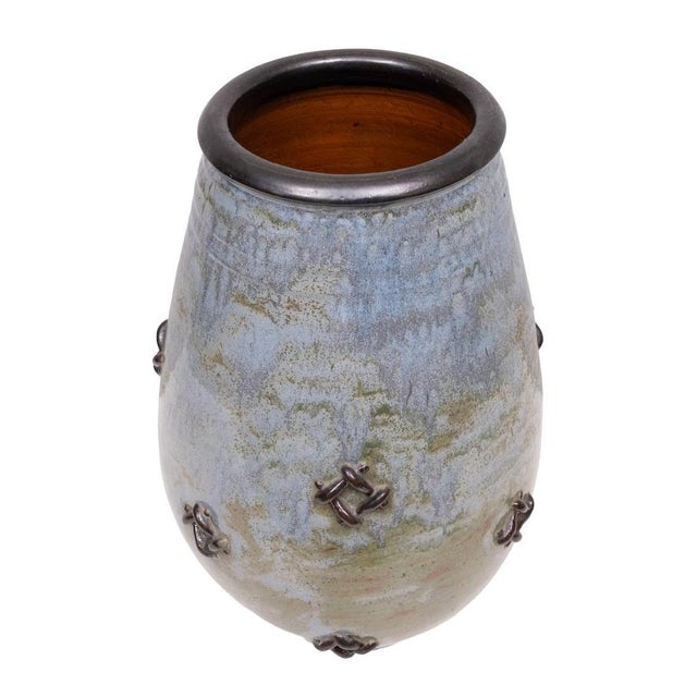 Large Belgian Art Vase by Roger Guerin, 1930s For Sale - Image 6 of 9