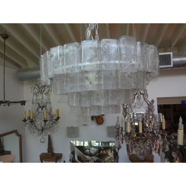 Mazzega Murano Vintage Murano Glass Chandelier by Carlo Nason for Mazzega For Sale - Image 4 of 10