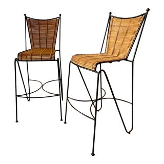 Vintage Saarinen-Swanson Style Bar Stools - a Pair For Sale