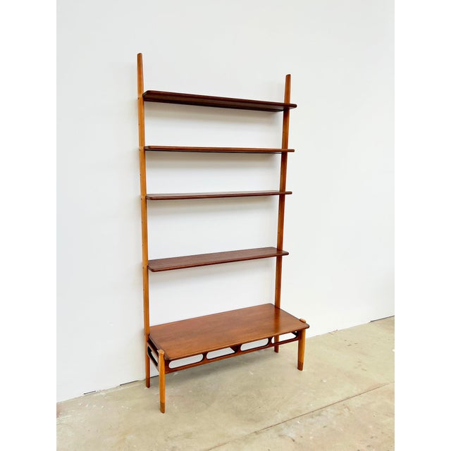 1960s Modular Teak and Beech Wall System attributed to William Watting for Scanflex, Denmark, 1960s For Sale - Image 5 of 17
