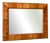 Antique French Louis Philippe Style Walnut Wall Mirror For Sale
