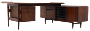 Rosewood Executive Desk Model 209 by Arne Vodder for Sibast, 1955