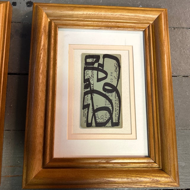 Abstract Two Contemporary Original Wayne Cunningham Abstract Marker Drawings - Set of Two For Sale - Image 3 of 6