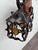 Vintage Brutalist 3-Light Lantern in Wood and Wrought Iron, 1970s For Sale - Image 13 of 18