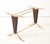 Paolo Buffa Style Brass and Walnut Coffee Table With Kidney Shape Glass Top For Sale - Image 14 of 17