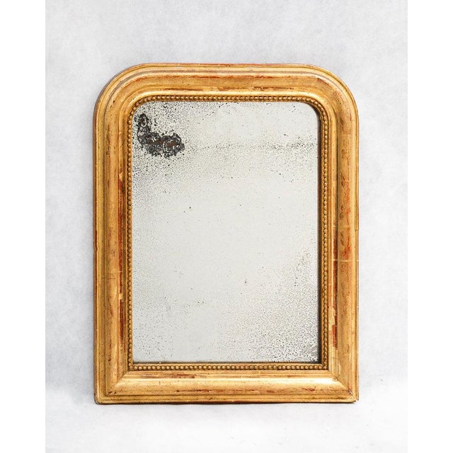 Small 19th Century French Gilt Rouge Louis Philippe Mirrors, Set of 2 For Sale - Image 6 of 14