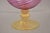 Early 20th Century MCM Fratelli Toso Balboa Italian Blown Glass Pink Swirl Gold Flecks Fruit Bowl For Sale - Image 4 of 9