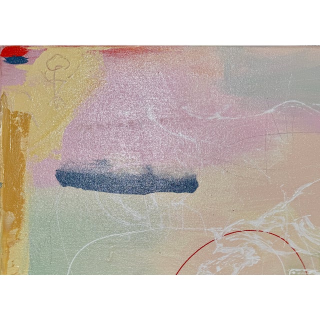Light Yellow "European Memories", Acrylic on Canvas by Joe Davis For Sale - Image 8 of 9