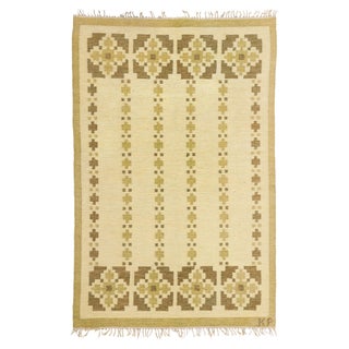 Doris Leslie Blau Vintage Swedish Flat-Weave Rug by Kerstin Persson For Sale